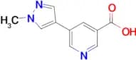 5-(1-Methyl-1h-pyrazol-4-yl)pyridine-3-carboxylic acid