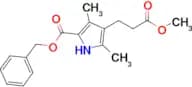 Benzyl 4-(3-methoxy-3-oxopropyl)-3,5-dimethyl-1H-pyrrole-2-carboxylate
