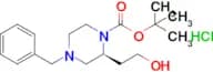 Tert-Butyl (S)-4-benzyl-2-(2-hydroxyethyl)piperazine-1-carboxylate hydrochloride