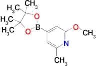 2-Methoxy-6-methyl-4-(4,4,5,5-tetramethyl-1,3,2-dioxaborolan-2-yl)pyridine