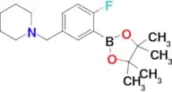 1-(4-Fluoro-3-(4,4,5,5-tetramethyl-1,3,2-dioxaborolan-2-yl)benzyl)piperidine