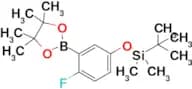 Tert-Butyl(4-fluoro-3-(4,4,5,5-tetramethyl-1,3,2-dioxaborolan-2-yl)phenoxy)dimethylsilane
