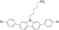 2,7-Bis(4-bromophenyl)-9-hexyl-9H-carbazole