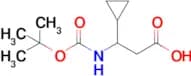 3-((tert-Butoxycarbonyl)amino)-3-cyclopropylpropanoic acid