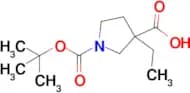 1-[(tert-Butoxy)carbonyl]-3-ethylpyrrolidine-3-carboxylic acid