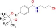 N-(3-Hydroxypropyl)-4-(4,4,5,5-tetramethyl-1,3,2-dioxaborolan-2-yl)benzamide