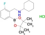 N-(2-Fluoro-6-(4,4,5,5-tetramethyl-1,3,2-dioxaborolan-2-yl)benzyl)cyclohexanamine hydrochloride