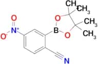 4-Nitro-2-(4,4,5,5-tetramethyl-1,3,2-dioxaborolan-2-yl)benzonitrile