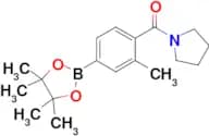 [2-Methyl-4-(4,4,5,5-tetramethyl-[1,3,2]dioxaborolan-2-yl)-phenyl]-pyrrolidin-1-yl-methanone