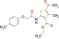 Ethyl 5-acetyl-4-methyl-2-(2-(p-tolyloxy)acetamido)thiophene-3-carboxylate