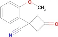 1-(2-Methoxyphenyl)-3-oxocyclobutane-1-carbonitrile