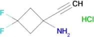 1-Ethynyl-3,3-difluoro-cyclobutanamine;hydrochloride