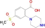 4-(Methylsulfonyl)-2-(piperazin-1-yl)benzoic acid