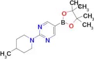 2-(4-Methylpiperidin-1-yl)-5-(4,4,5,5-tetramethyl-1,3,2-dioxaborolan-2-yl)pyrimidine