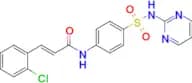 (E)-3-(2-chlorophenyl)-N-(4-(N-(pyrimidin-2-yl)sulfamoyl)phenyl)acrylamide