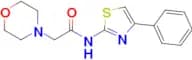 2-Morpholino-N-(4-phenylthiazol-2-yl)acetamide