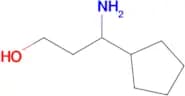 3-Amino-3-cyclopentylpropan-1-ol