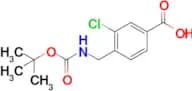4-(((tert-Butoxycarbonyl)amino)methyl)-3-chlorobenzoic acid
