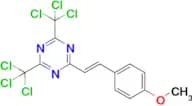 (E)-2-(4-Methoxystyryl)-4,6-bis(trichloromethyl)-1,3,5-triazine