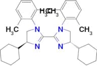 (4S,4'S)-4,4'-Dicyclohexyl-1,1'-bis(2,6-dimethylphenyl)-4,4',5,5'-tetrahydro-1H,1'H-2,2'-biimidazo…