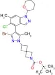 Tert-Butyl 6-(3-bromo-4-(5-chloro-6-methyl-1-(tetrahydro-2H-pyran-2-yl)-1H-indazol-4-yl)-5-methyl-…