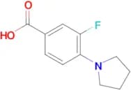 3-Fluoro-4-(pyrrolidin-1-yl)benzoic acid