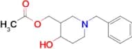 (1-Benzyl-4-hydroxypiperidin-3-yl)methyl acetate
