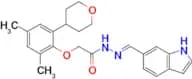 (E)-N'-((1H-indol-6-yl)methylene)-2-(2,4-dimethyl-6-(tetrahydro-2H-pyran-4-yl)phenoxy)acetohydrazi…