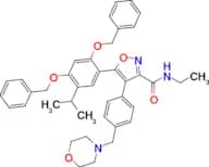 5-(2,4-bis(benzyloxy)-5-isopropylphenyl)-N-ethyl-4-(4-(morpholinomethyl)phenyl)isoxazole-3-carboxa…