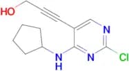 3-[2-Chloro-4-(cyclopentylamino)-5-pyrimidinyl]-2-propyn-1-ol