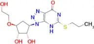 3-[(1R,2S,3S,4S)-2,3-dihydroxy-4-(2-hydroxyethoxy)cyclopentyl]-5-(propylsulfanyl)-3H,4H,7H-[1,2,3]…