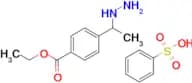 Ethyl 4-(1-hydrazinylethyl)benzoate benzenesulfonate