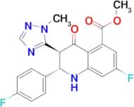 (2S,3S)-methyl 7-fluoro-2-(4-fluorophenyl)-3-(1-methyl-1H-1,2,4-triazol-5-yl)-4-oxo-1,2,3,4-tetrah…