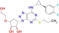 (1R,2R,3S,5R)-3-(7-(((1R,2S)-2-(3,4-difluorophenyl)cyclopropyl)amino)-5-(propylthio)-3H-[1,2,3]tri…