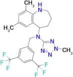 N-(3,5-bis(trifluoromethyl)benzyl)-7,9-dimethyl-N-(2-methyl-2H-tetrazol-5-yl)-2,3,4,5-tetrahydro-1…