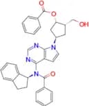 (1S,2S,4R)-4-(4-(N-((S)-2,3-dihydro-1H-inden-1-yl)benzamido)-7H-pyrrolo[2,3-d]pyrimidin-7-yl)-2-(h…