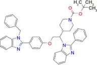 Tert-Butyl 4-(2-(4-(1-benzyl-1H-benzo[d]imidazol-2-yl)phenoxy)-1-(2-phenyl-1H-benzo[d]imidazol-1-y…