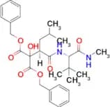 Dibenzyl 2-((R)-1-(((S)-3,3-dimethyl-1-(methylamino)-1-oxobutan-2-yl)amino)-4-methyl-1-oxopentan-2…