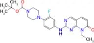 Tert-butyl 4-(4-((8-ethyl-7-oxo-7,8-dihydropyrido[2,3-d]pyrimidin-2-yl)amino)-2-fluorophenyl)piper…