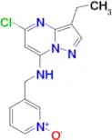 3-(((5-Chloro-3-ethylpyrazolo[1,5-a]pyrimidin-7-yl)amino)methyl)pyridine 1-oxide