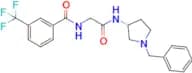 (R)-N-(2-((1-benzylpyrrolidin-3-yl)amino)-2-oxoethyl)-3-(trifluoromethyl)benzamide