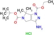 5-(tert-Butyl) 1-ethyl 3-amino-6,6-dimethyl-4,6-dihydropyrrolo[3,4-c]pyrazole-1,5-dicarboxylate hy…