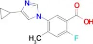 5-(4-Cyclopropyl-1H-imidazol-1-yl)-2-fluoro-4-methylbenzoic acid