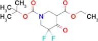 1-tert-Butyl 3-ethyl 5,5-difluoro-4-oxopiperidine-1,3-dicarboxylate