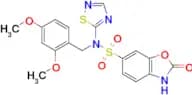 N-(2,4-dimethoxybenzyl)-2-oxo-N-(1,2,4-thiadiazol-5-yl)-2,3-dihydrobenzo[d]oxazole-6-sulfonamide
