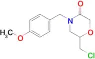 3-MORPHOLINONE, 6-(CHLOROMETHYL)-4-[(4-METHOXYPHENYL)METHYL]-