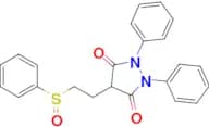 4-[2-(BENZENESULFINYL)ETHYL]-1,2-DIPHENYLPYRAZOLIDINE-3,5-DIONE