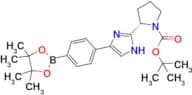 Tert-butyl (2S)-2-{4-[4-(4,4,5,5-tetramethyl-1,3,2-dioxaborolan-2-yl)phenyl]-1H-imidazol-2-yl}pyrr…