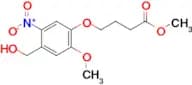 METHYL 4-[4-(HYDROXYMETHYL)-2-METHOXY-5-NITROPHENOXY]BUTANOATE