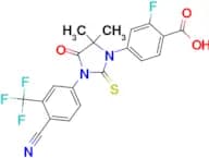 4-(3-(4-CYANO-3-(TRIFLUOROMETHYL)PHENYL)-5,5-DIMETHYL-4-OXO-2-THIOXOIMIDAZOLIDIN-1-YL)-2-FLUOROBEN…